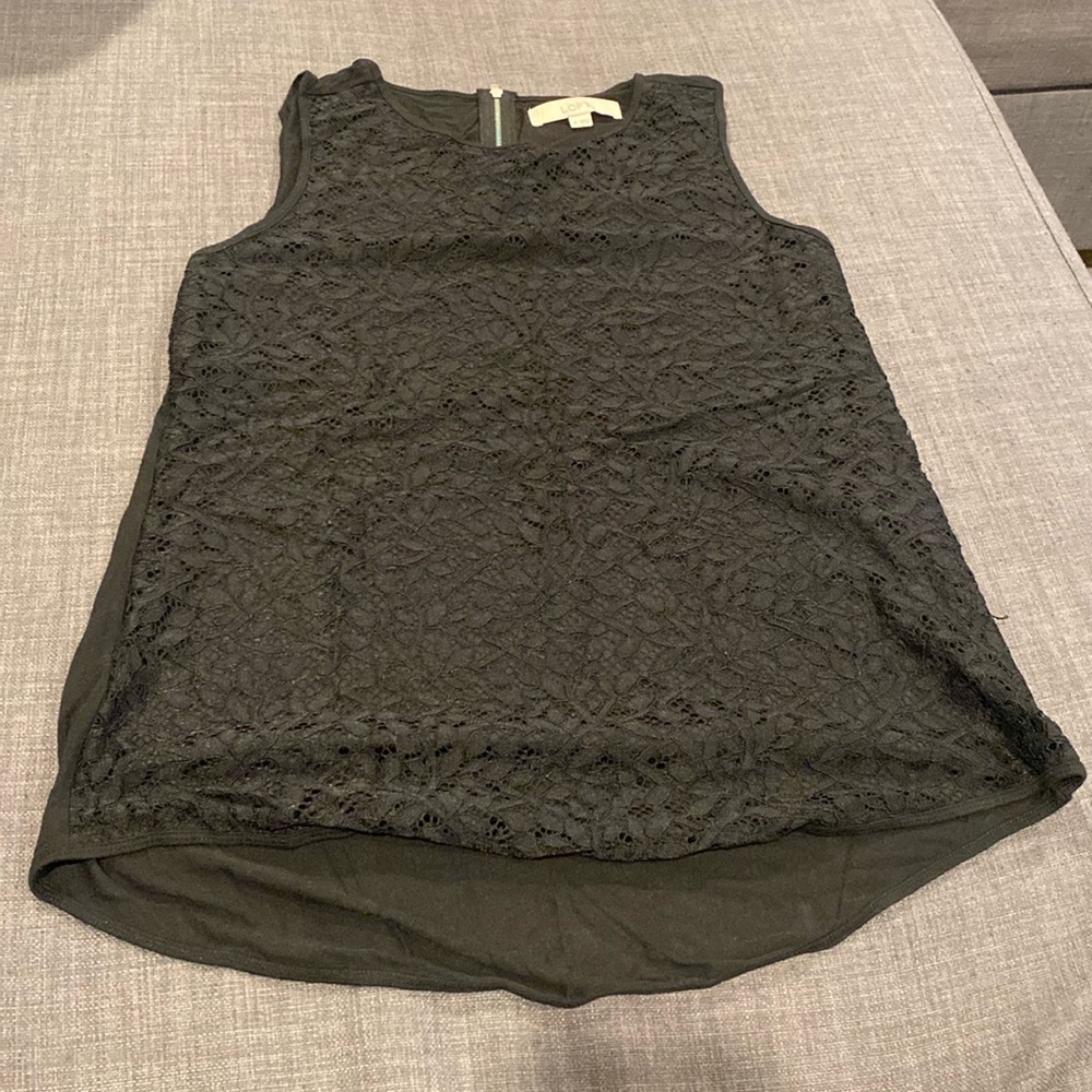 LOFT lace black top